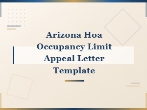 How to Appeal an Hoa Occupancy Limit in Arizona